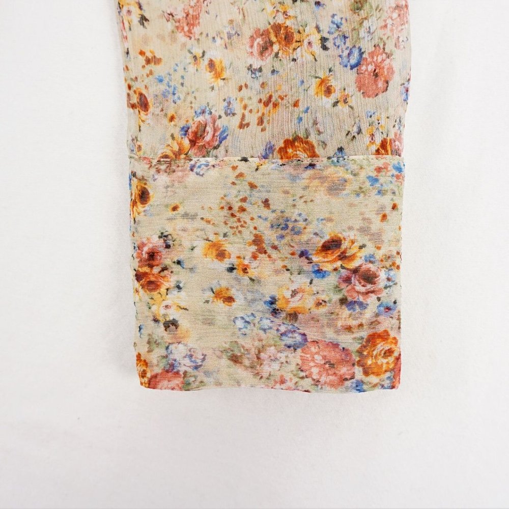 Dsquared2 Silk Floral-Print Button Up Shirt Women's - FCM58 - Picture 8 of 12